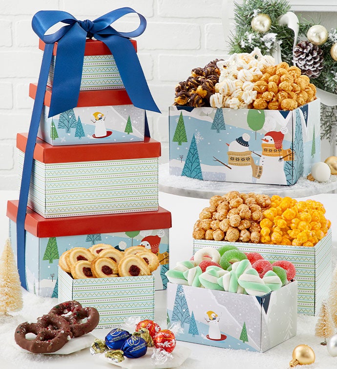 4 Gift Box Frosty Fun Tower